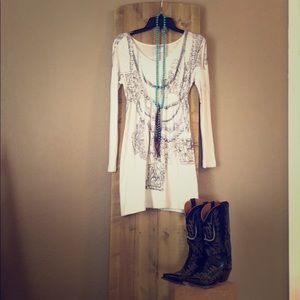 Long sleeve dress print dress by DB Sport